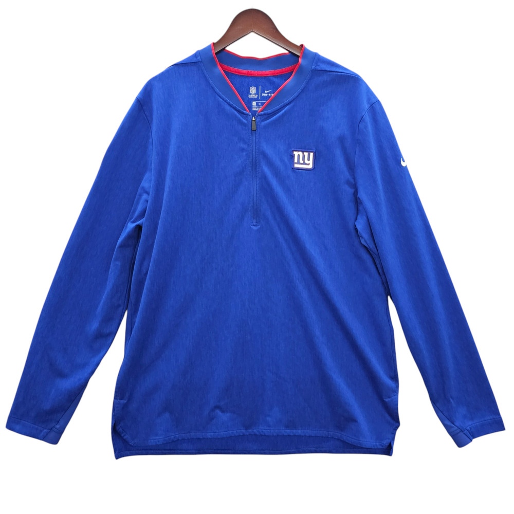 NFL New York Giants Shirt Mens XL Pullover On Field Apparel Dri Fit Long Sleeve